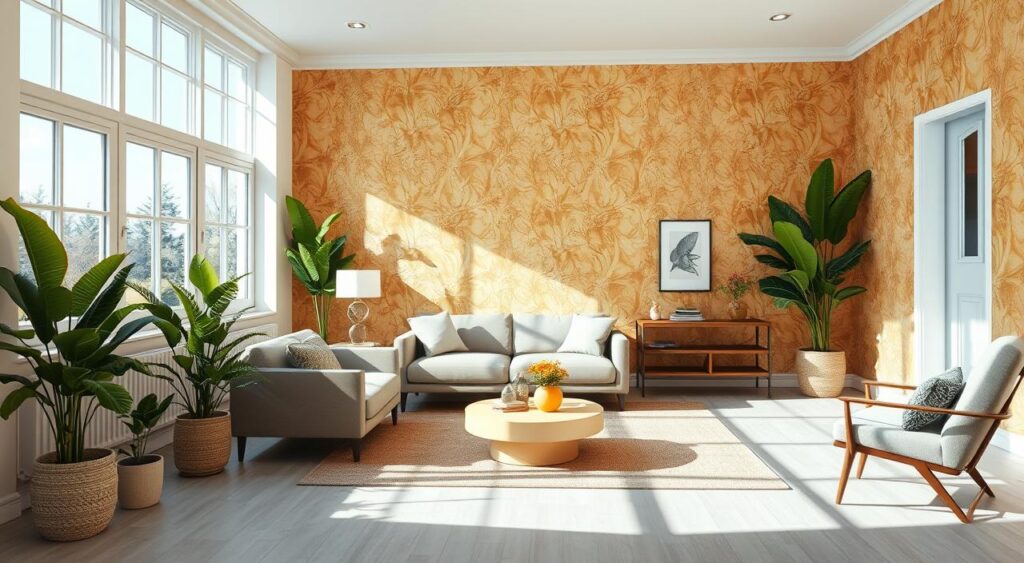reforma-e-decoracao-com-papel-de-parede-1024x563 Ideias para uma Casa Simples Bem Decorada