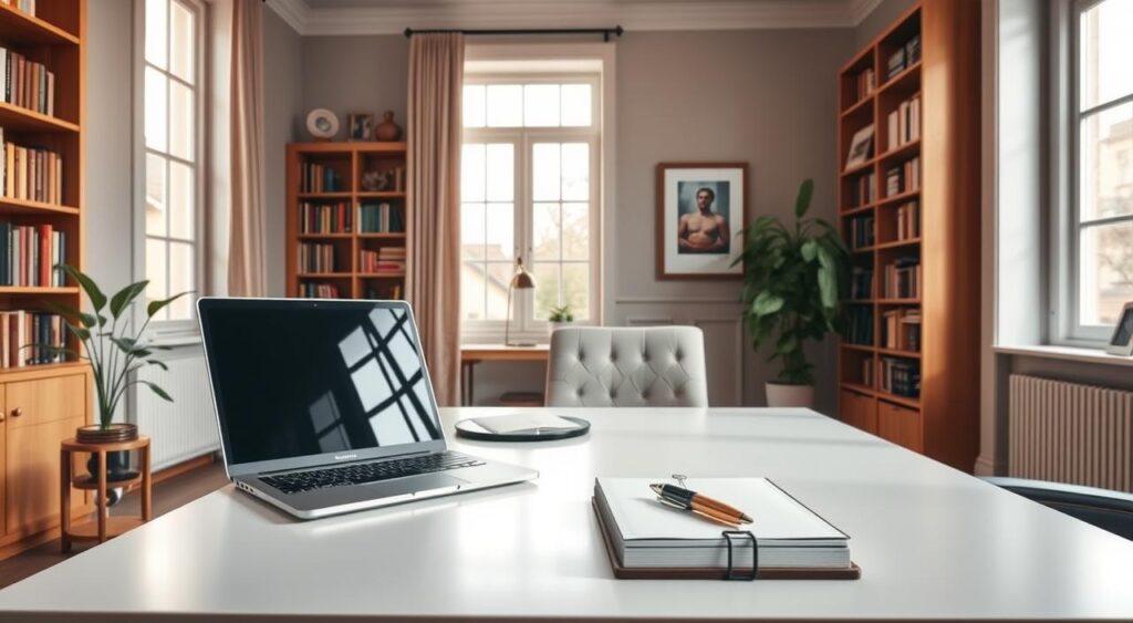 rotina-disciplina-trabalho-remoto-1024x563 Home Office Elegante: 10 Dicas para um Espaço Sofisticado