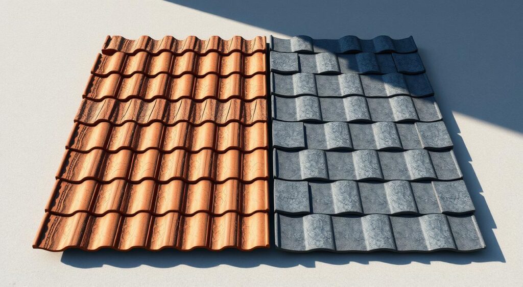 telha-ceramica-e-telha-de-fibrocimento-1024x563 Telhado com Pouca Inclinação: Um estilo que pode virar problema
