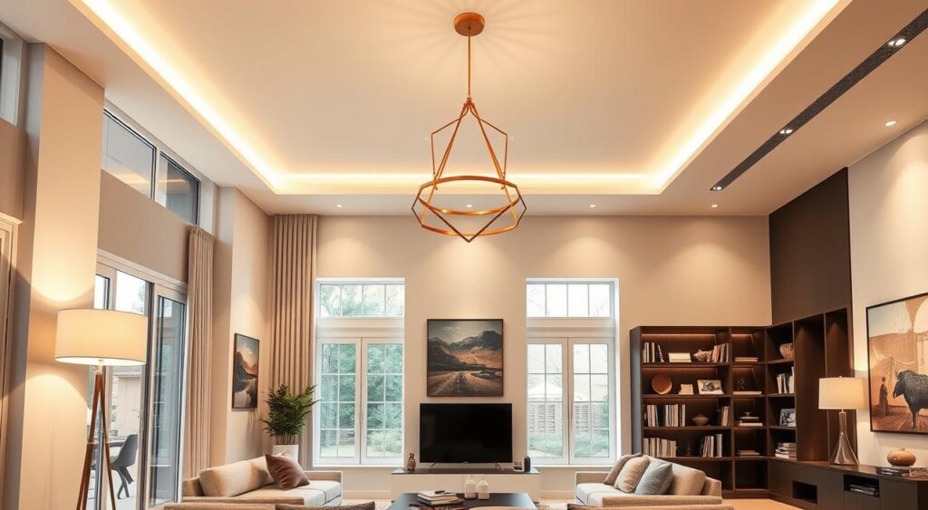 tendencias-de-iluminacao-para-sala-de-estar-1024x563 Como escolher a iluminação ideal para sala de estar moderna