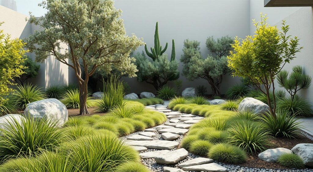 tendencias-de-paisagismo-1024x563 Jardim pequeno com grama e pedras que ficará lindo na sua casa
