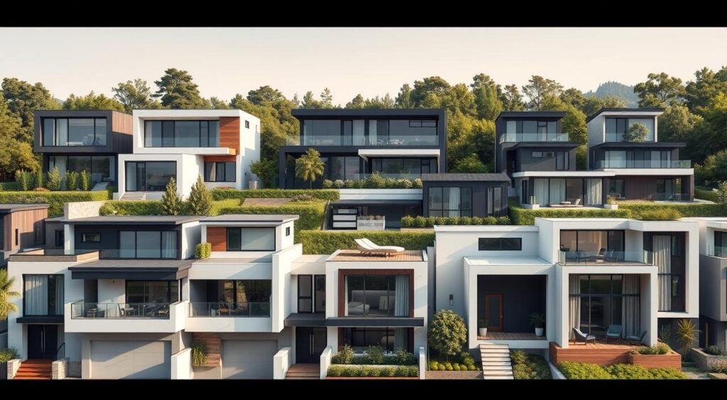 tendencias-residenciais-em-fachadas-de-casas-1024x563 O Que Levar em Conta ao Escolher o Melhor Design de Fachadas