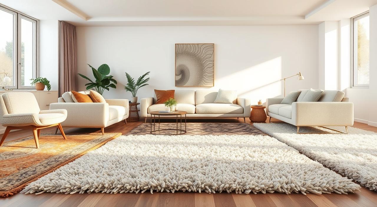 Como escolher o tapete perfeito para sua sala de estar