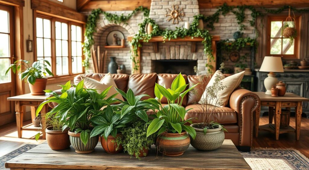 uso-de-plantas-na-decoracao-rustica-1024x563 Casinha de Fazenda: 25 Fotos do estilo de decoração rústico lindo