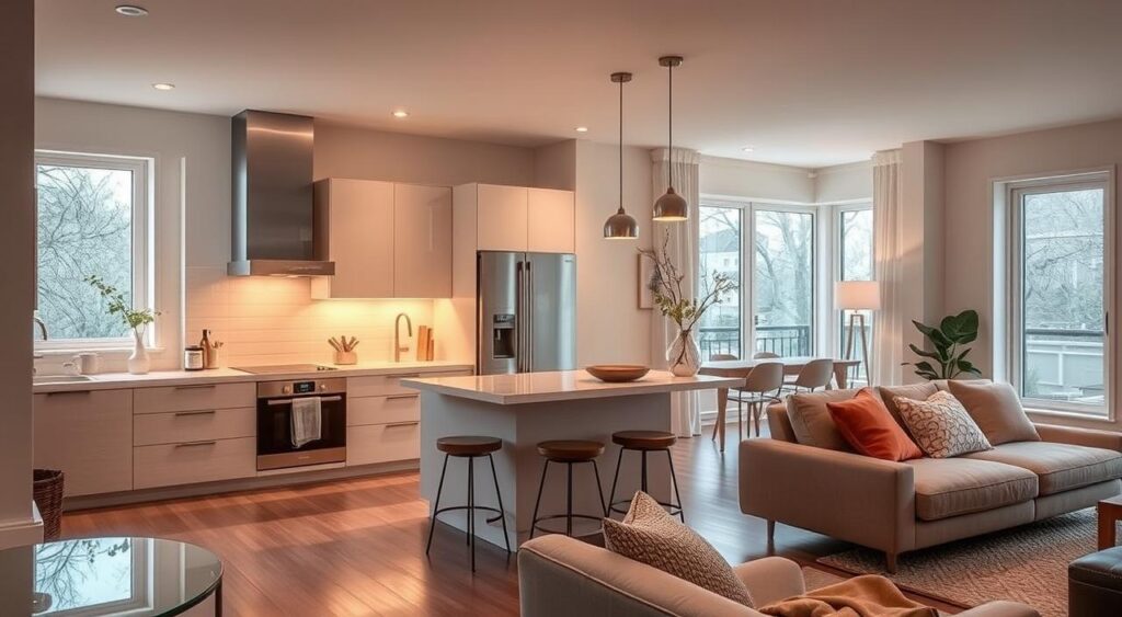 vantagens-e-desafios-da-cozinha-pequena-integrada-com-sala-1024x563 As Principais Dicas para Integrar Cozinha Pequena com Sala