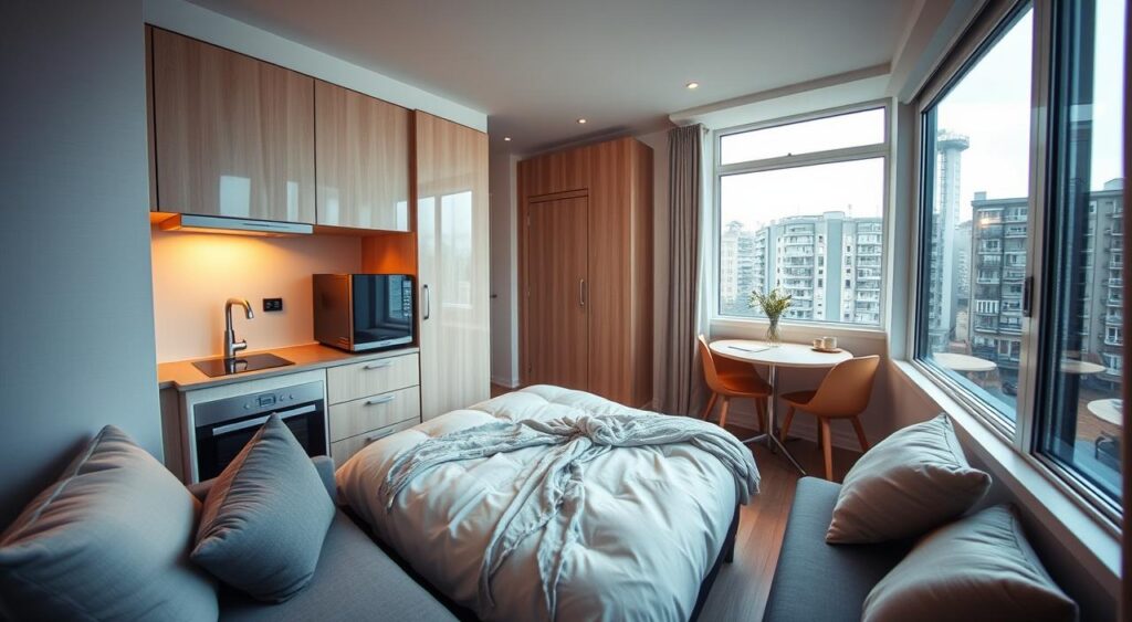 vantagens-quarto-com-cozinha-pequeno-1024x563 Como deixar um quarto com cozinha pequeno funcional e lindo