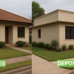 CASA COM TELHADO APARENTE E EMBUTIDO