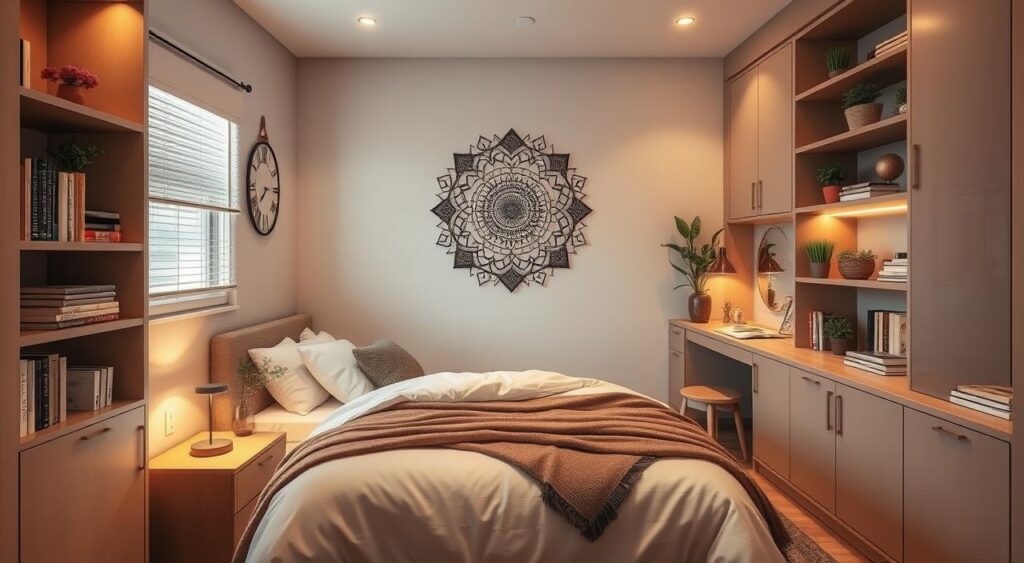 aproveitar-cada-cantinho-1024x563 Solução para Quarto Pequeno: 12 Dicas pra Decorar com Pouco