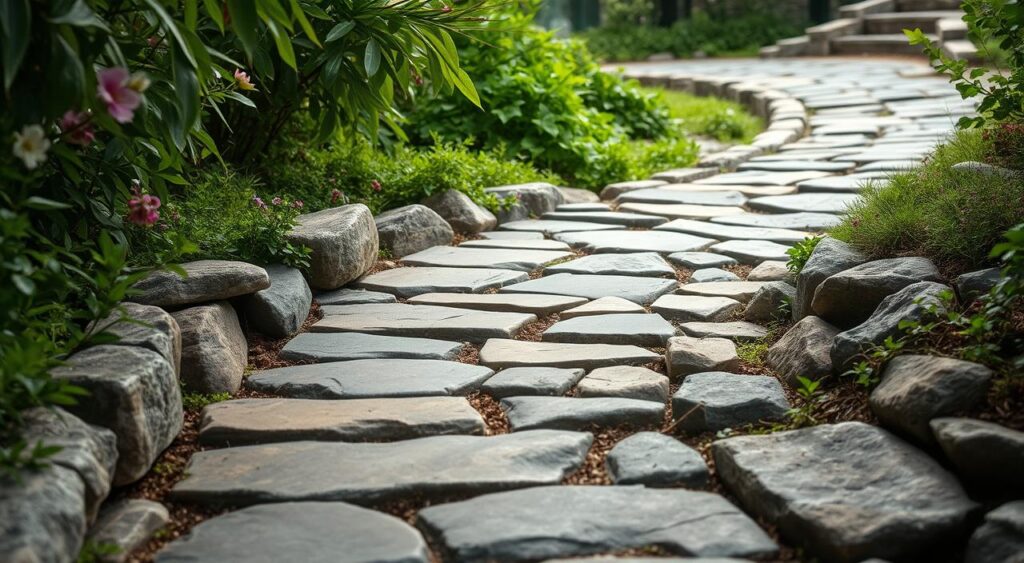 como-criar-um-caminho-de-pedras-1024x563 Caminho de Pedras na Entrada da Sua Casa com Beleza e Muito Estilo