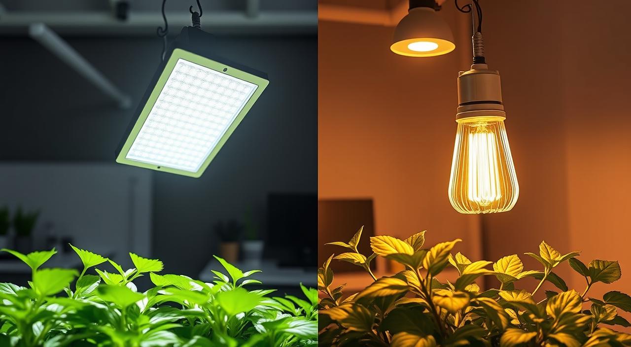 comparação LED vs. HPS