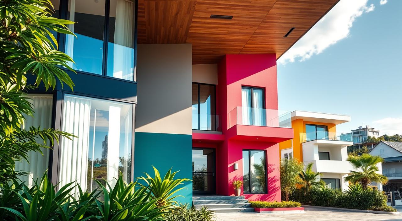 cores de casas modernas