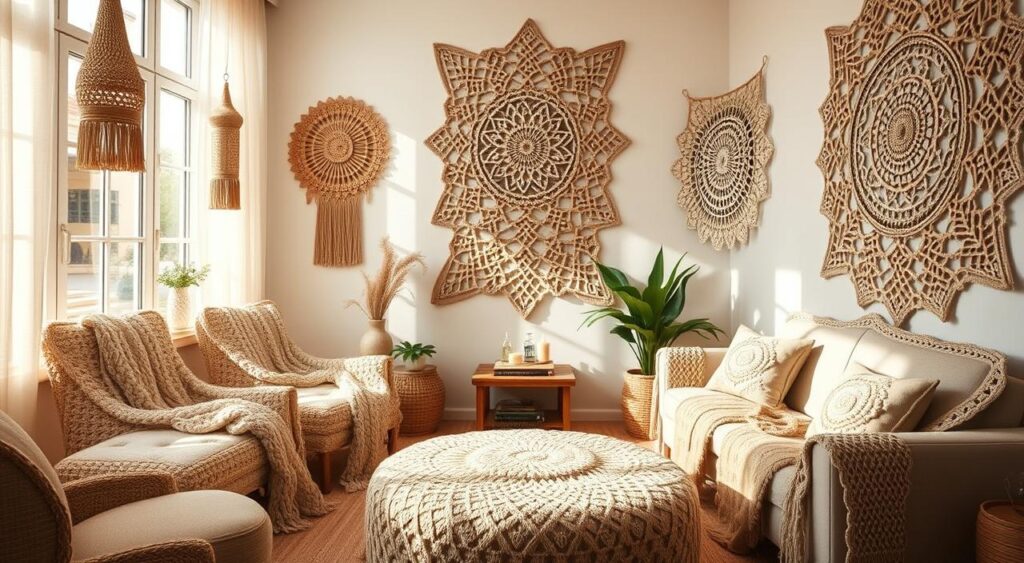 decoracao-de-croche-em-casa-1024x563 Decoração de Crochê em Casa: Toque Artesanal e Aconchegante