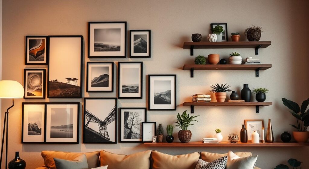 decoracao-de-parede-1024x563 Fotos e Vídeos de Decoração Inteligente para Sala Pequena