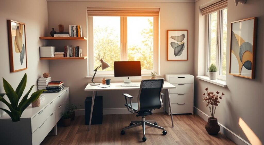 espaco-funcional-1024x563 Decoração de Escritório em Casa: Mostramos como fazer muito com pouco espaço