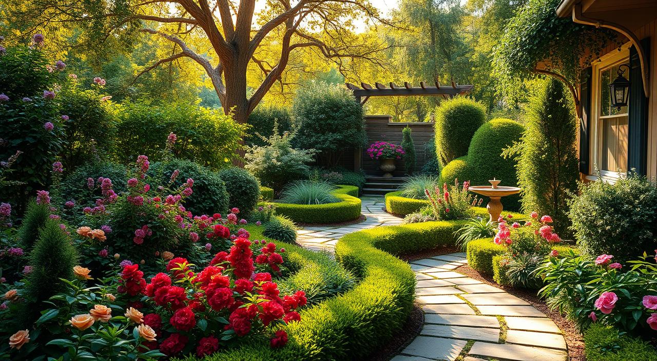 fotos de jardim em casa