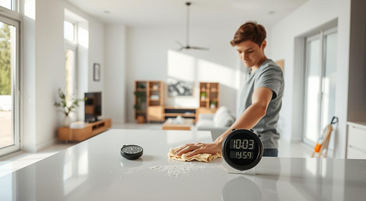 otimização de tempo na faxina em casa