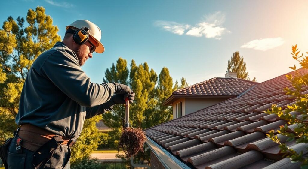 servico-de-desentupimento-de-calhas-1024x563 Calha Entupida: Dicas Rápidas Para Limpar e Evitar Dor de Cabeça