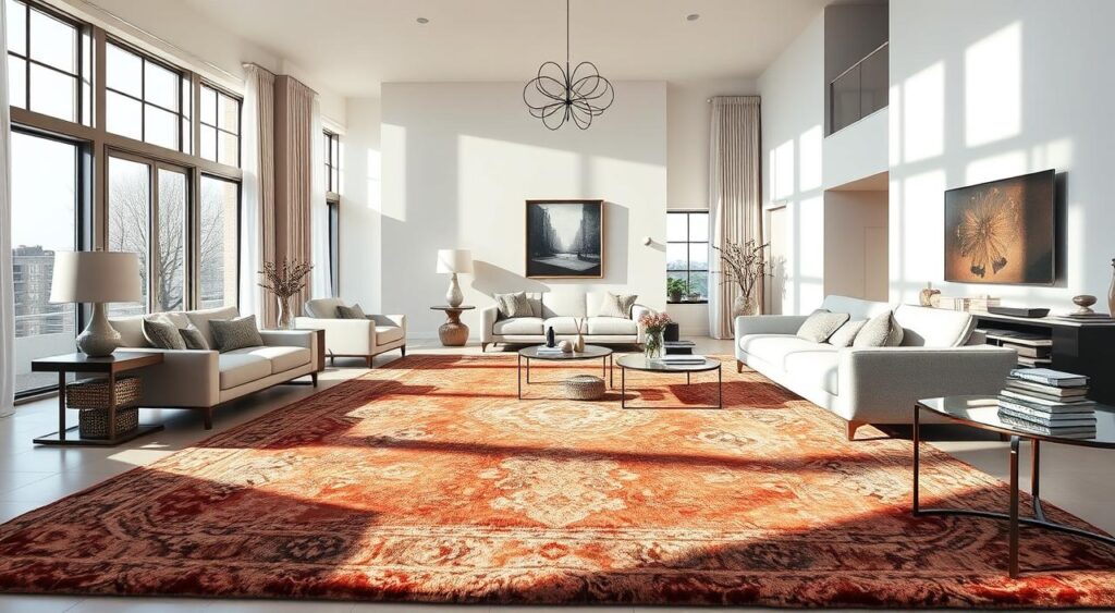 tapetes-sala-alta-1024x563 10 Modelos Pra Decorar sua Sala Alta com Estilo e Conforto