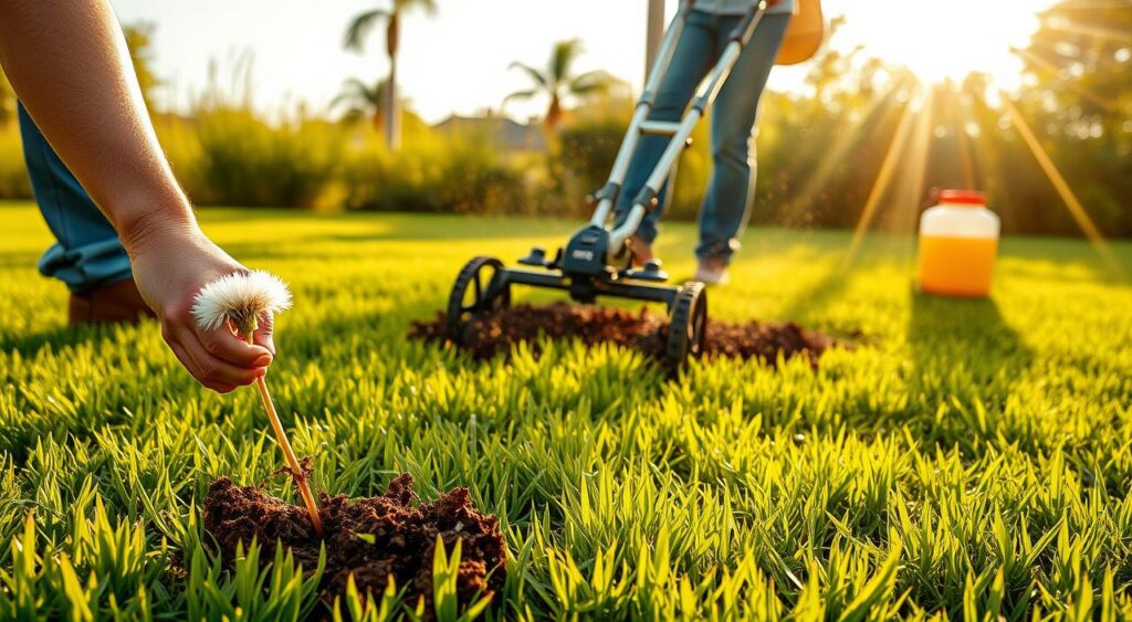 tecnicas-de-manejo-de-plantas-daninhas-1024x563 Tipos de Ervas Daninhas na Grama: Identifique e Controle Facilmente