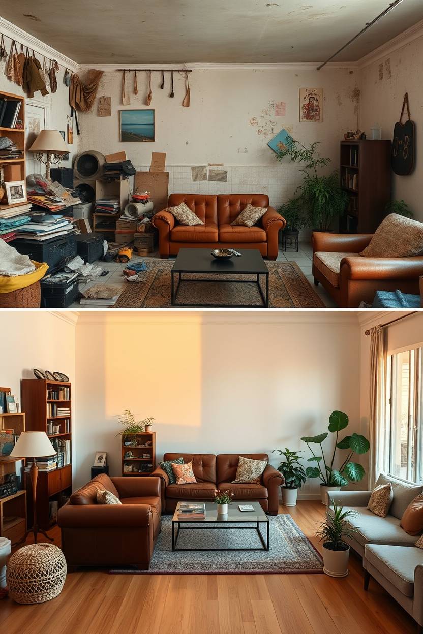Antes-e-Depois-da-Decoracao-1 15 Fotos Incríveis de Antes e Depois da Decoração das Casas