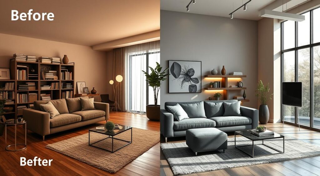 Antes-e-Depois-de-Moveis-1024x563 Decoração Antes e Depois: Veja Transformações Incríveis em Casas Comuns