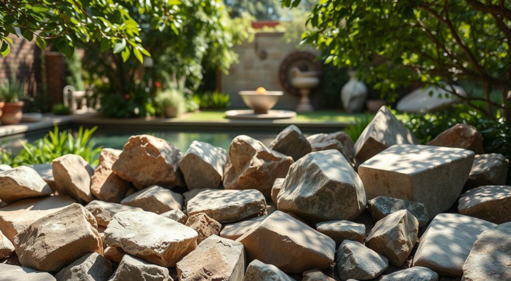 Diferencas-entre-pedras-naturais-e-decorativas-1024x563 Jardins com Pedras Ornamentais: Inspire-se com essas Fotos