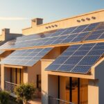 Fachadas com painéis solares