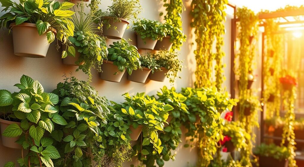 Plantas-para-horta-vertical-1024x563 Essa Horta Vertical Fez Maravilhas Aqui em Casa (E Nem Precisa de Obra!)