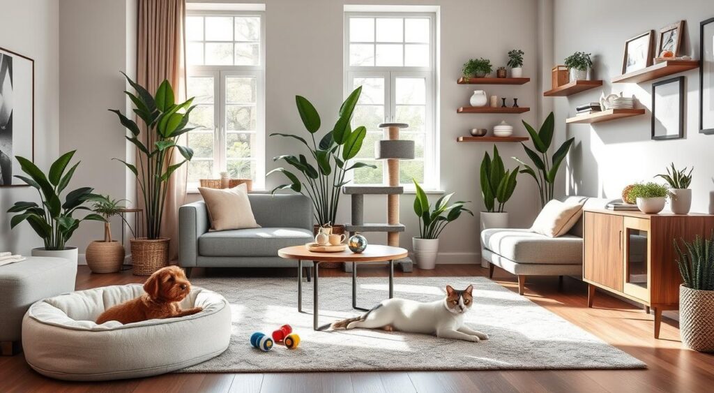 Produtos-para-pets-na-decoracao-1024x563 Decoração Pet Friendly: Dicas para uma Casa Linda e Pet Feliz