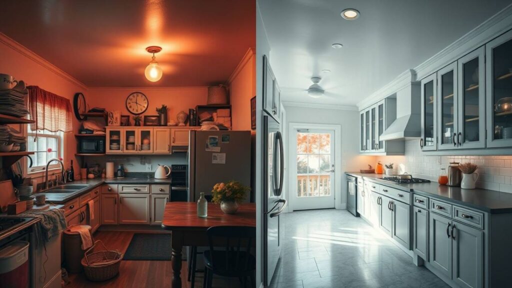 antes-e-depois-de-cozinhas-decoradas-e-reformadas-Ventrameli-Decor-13-1024x576 Fotos Incríveis de Antes e Depois de Cozinhas Reformadas e Decoradas