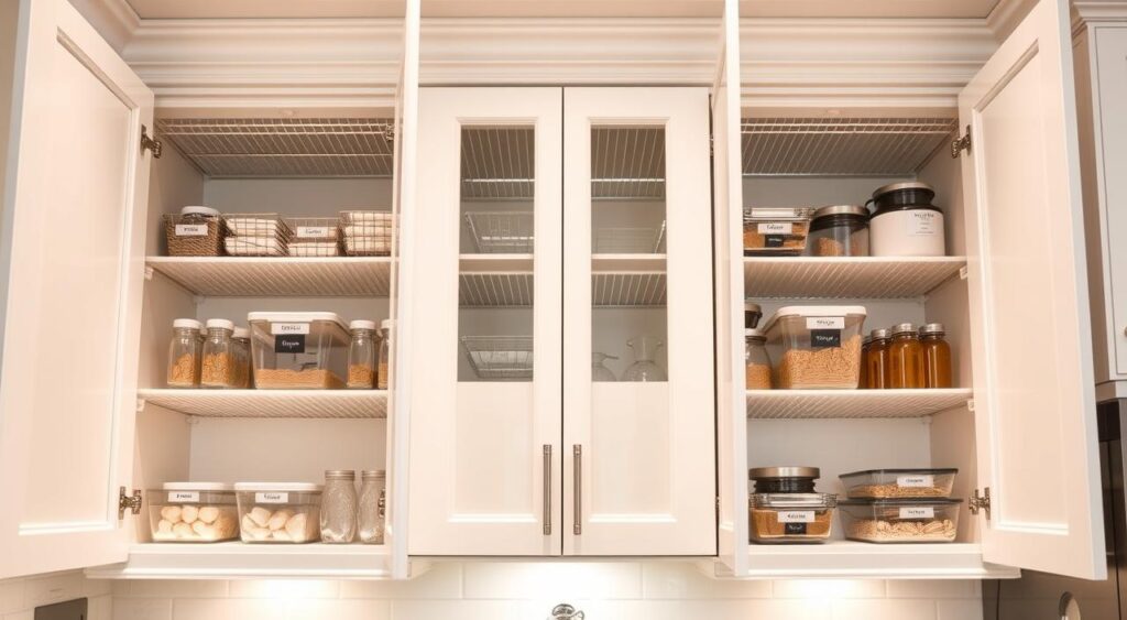 armarios-de-cozinha-organizados-1024x563 Organização na Cozinha de Uma Maneira que Você Nunca Viu