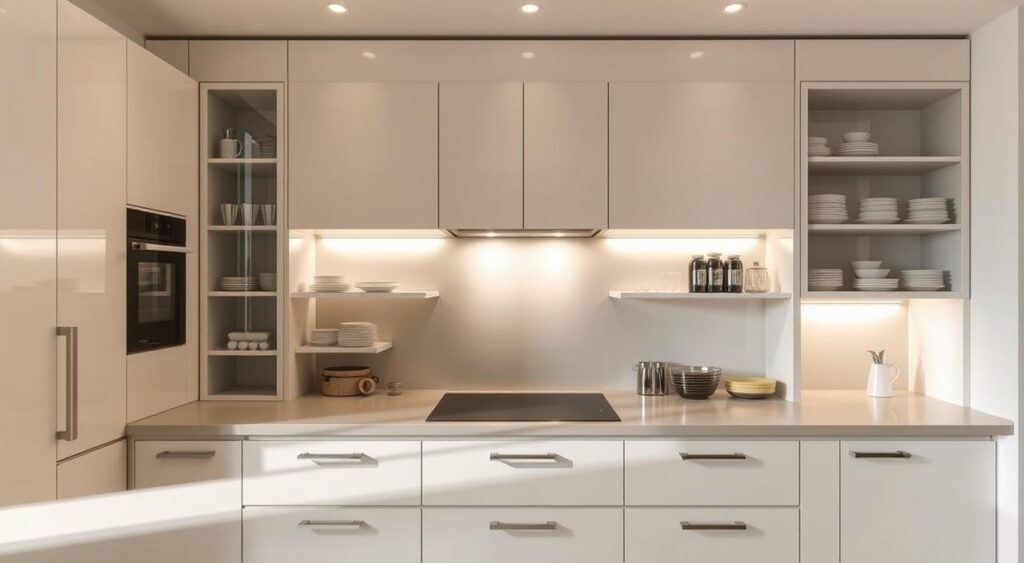 armarios-funcionais-1024x563 Organizar Móveis na Cozinha: Como Evitar os Principais Erros