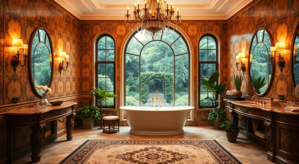 banheiros-luxuosos-decorados-1024x563 Inspiração: 12 Fotos de Banheiros Decorados Elegantes