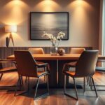 cadeiras modernas de sala de jantar
