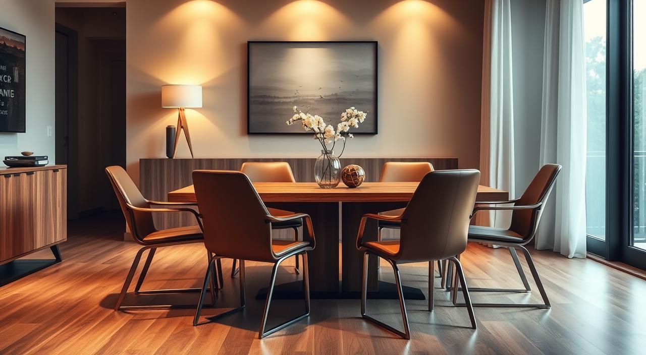 cadeiras modernas de sala de jantar