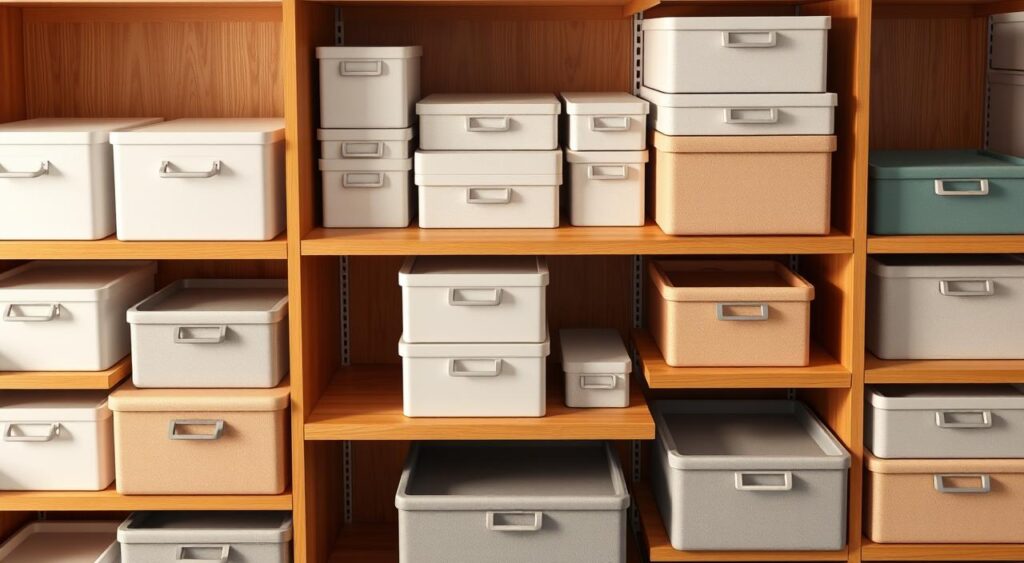caixas-organizadoras-1024x563 Como Organizar Guarda-Roupas de Forma Eficiente com Pouco Espaço