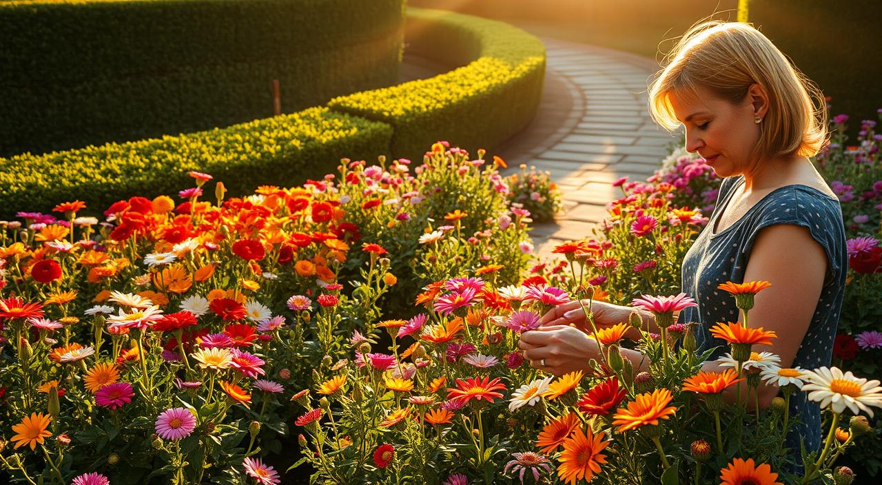 como escolher flores para jardim