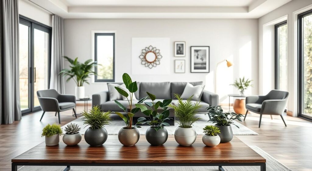 como-escolher-plantas-artificiais-para-decorar-1024x563 Decoração com Plantas Artificiais: 10 Dicas e Estilos que Ficam Lindos