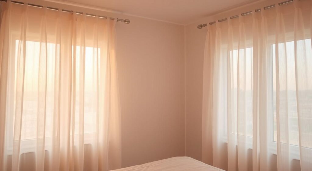 cortinas-leves-decoracao-quarto-pequeno-1024x563 10 Ideias Criativas para Decorar um Quarto Pequeno e Elegante