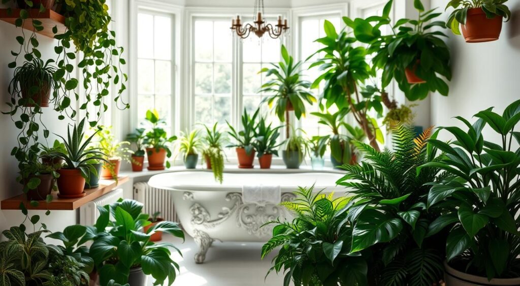 decoracao-com-plantas-para-banheiro-1024x563 10 Ideias Criativas e Lindas para Decorar Banheiro Simples
