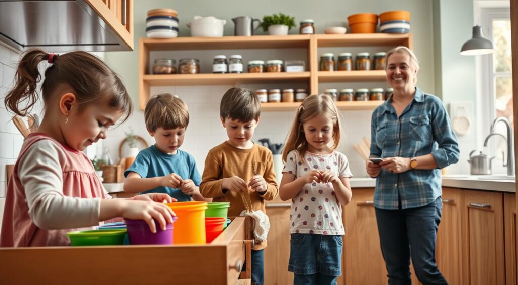 envolver-criancas-na-organizacao-divertida-1024x563 Organização na Cozinha de Uma Maneira que Você Nunca Viu