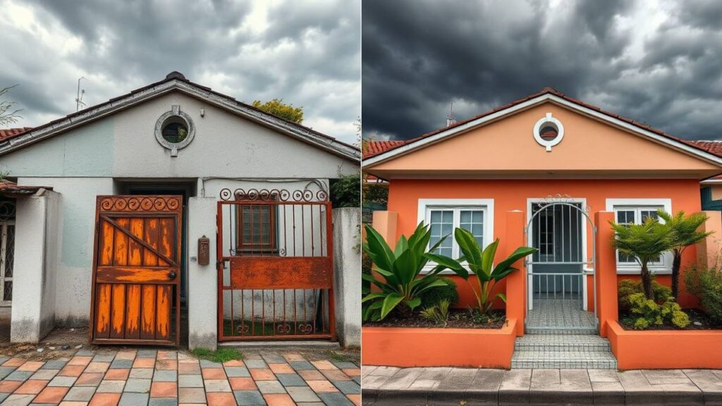 fachadas-antes-e-depois-Ventrameli-Decor-6-1024x576 Reforma de Fachada de Casas Antes e Depois que Impressionam