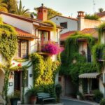 fachadas de casas com plantas