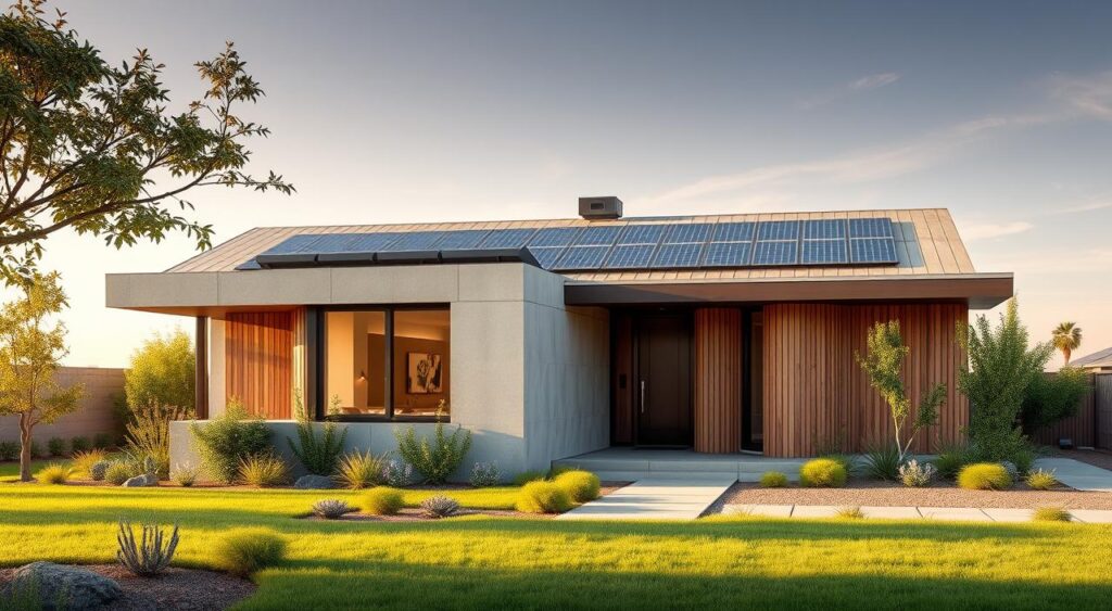 fachadas-sustentaveis-1024x563 Fachadas de Casas Térreas Modernas que Vão te Inspirar Agora