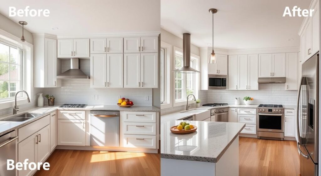 fotos-inspiradoras-de-antes-e-depois-de-cozinhas-1024x563 Fotos Incríveis de Antes e Depois de Cozinhas Reformadas e Decoradas