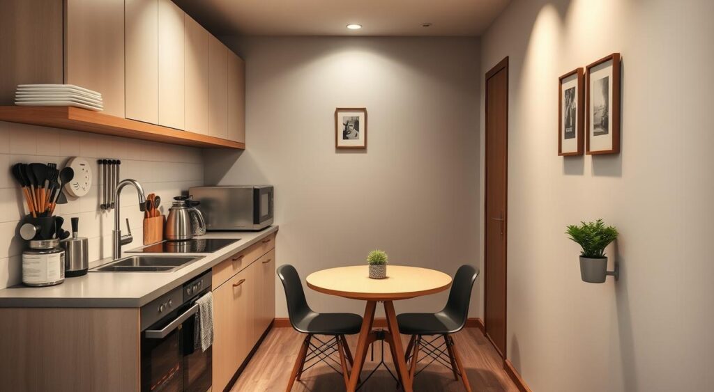 ideias-de-organizacao-ambientes-pequenos-1024x563 Organização na Cozinha de Uma Maneira que Você Nunca Viu