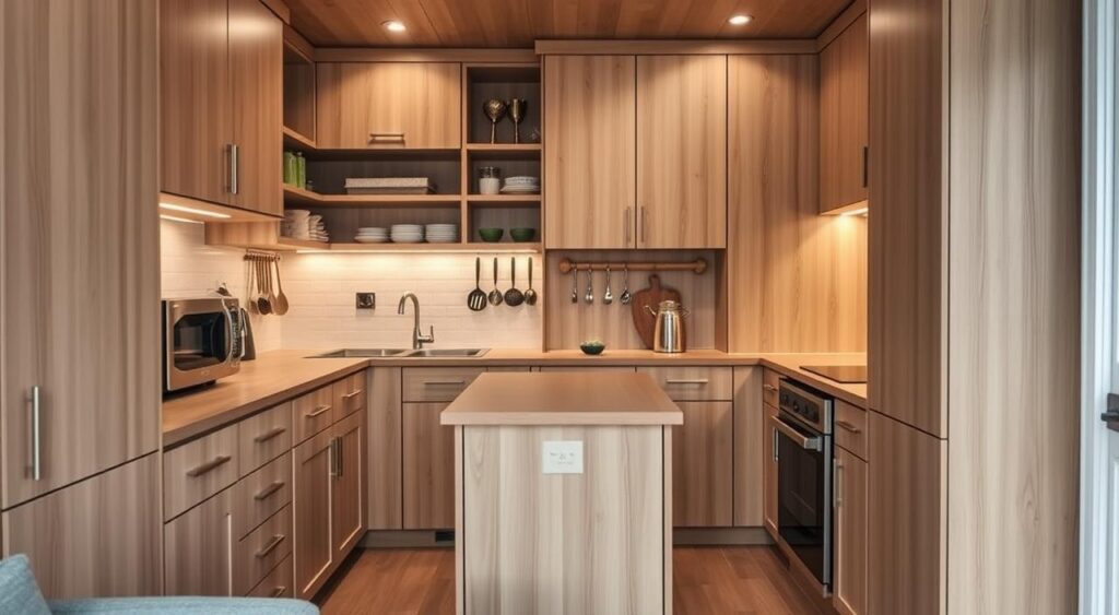 ideias-para-otimizar-espaco-na-cozinha-1024x563 Cozinha Pequena e Charmosa: Veja Ideias de Quem Acertou em Cheio