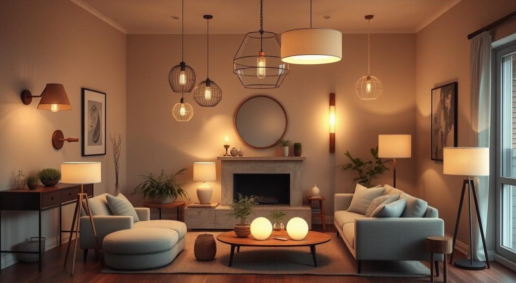 iluminacao-decorativa-1-1024x563 Como Deixar Sua Sala Pequena com Cara de Pinterest Usando Itens Simples