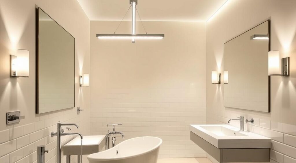 iluminacao-para-banheiro-1024x563 10 Ideias Criativas e Lindas para Decorar Banheiro Simples