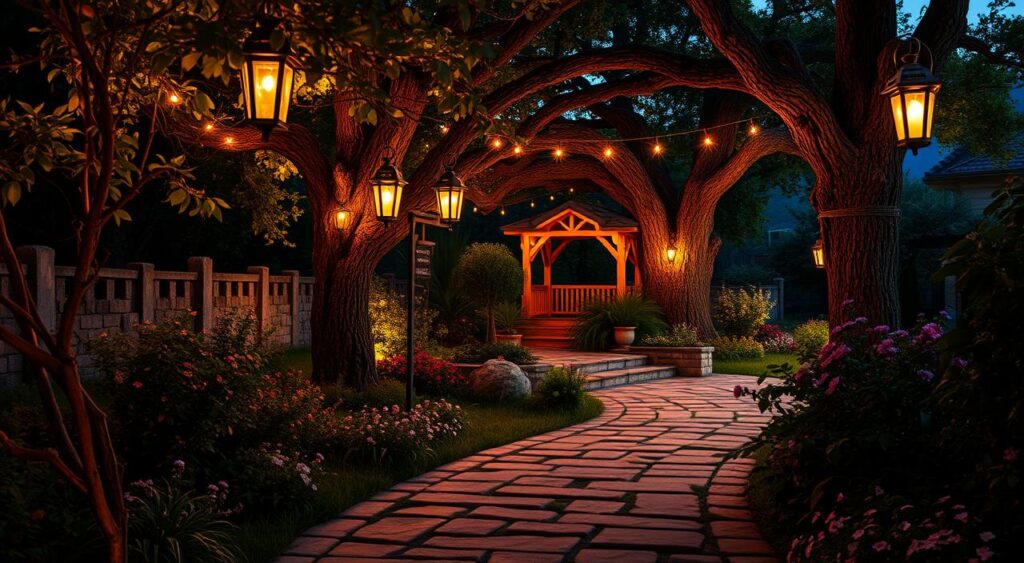 iluminacao-para-jardim-1024x563 Como Cuidar de um Jardim Rústico em Chácara ou Sítio